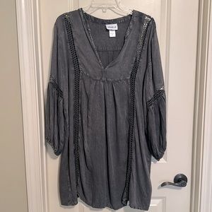 Swimsuit cover BoHo style.  Blue size 6/8.  By swimsuit social.